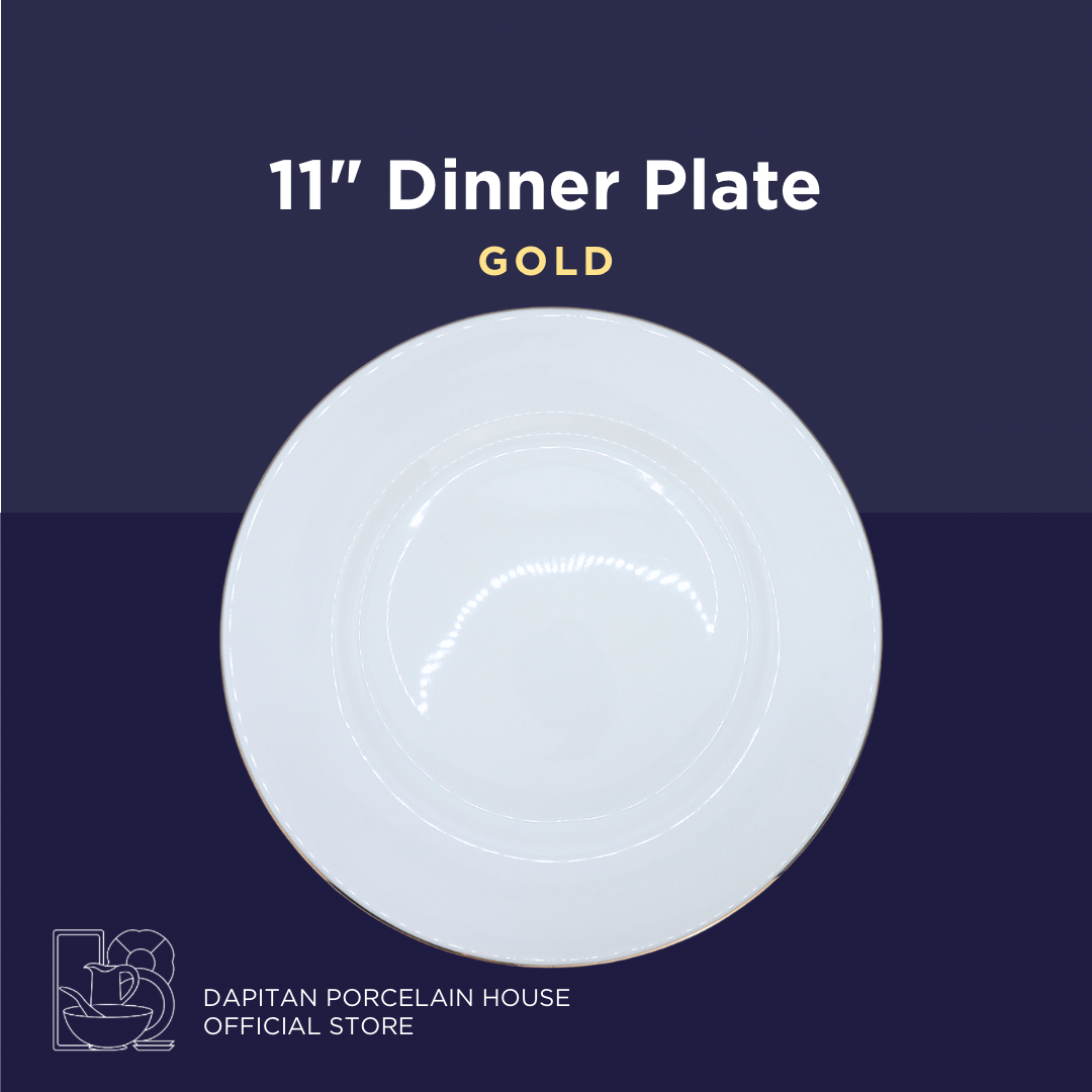 11” Dinner Plate - Gold