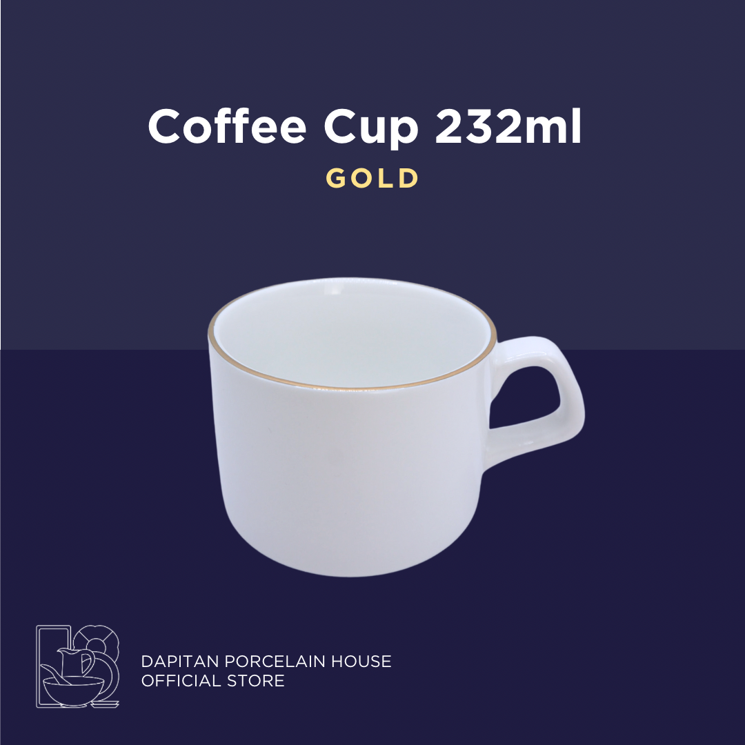 Coffee Cup 232ml - Gold