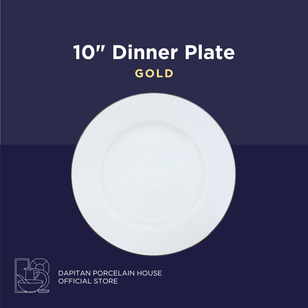 10" Dinner Plate - Gold